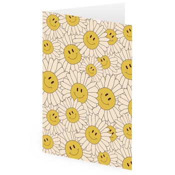 Smiling Flowers Card - Premium Extra