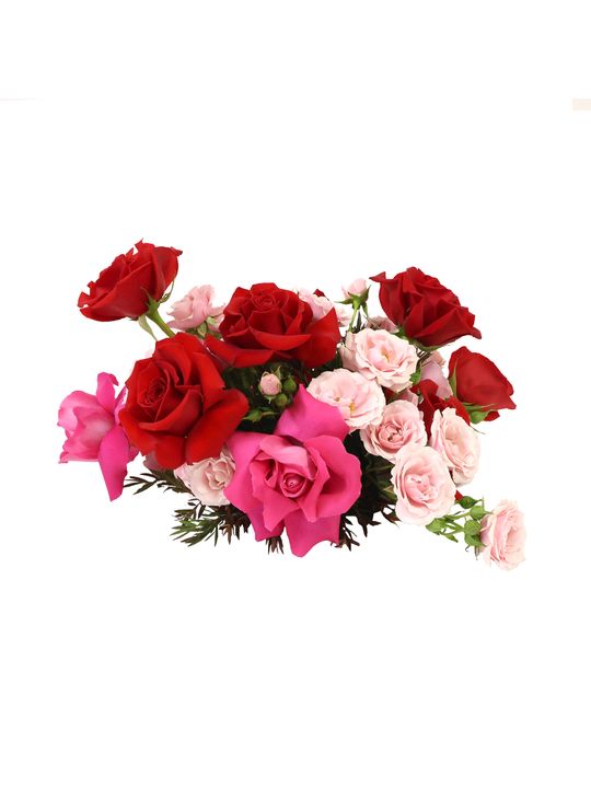 Rouge Table Piece Flowers