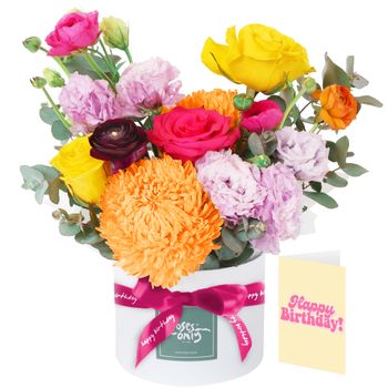 Vivid Pop Birthday Bundle Flowers