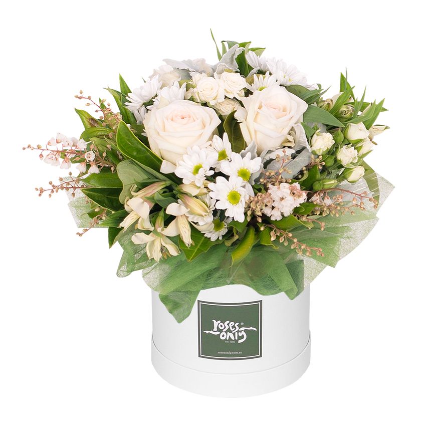 White Elegance Hatbox - Petite