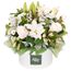 White Elegance Hatbox - Premium Flowers