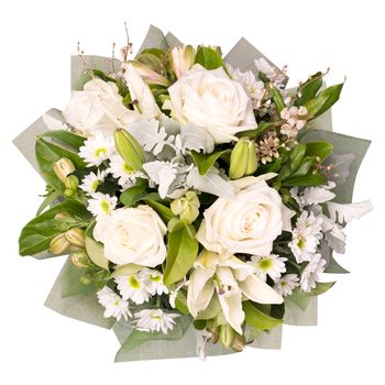 White Elegance Hatbox Flowers
