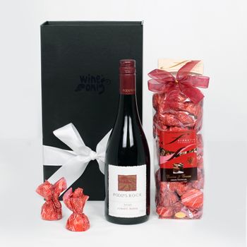 Wine & Chocs with Poole's Rock Shiraz Hamper