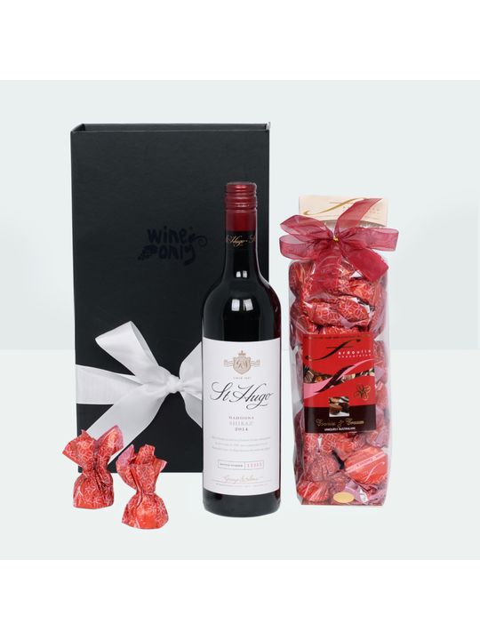 Wine & Chocs with St Hugo Shiraz Hamper