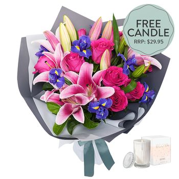 Exquisite Bouquet with FREE Candle Flowers