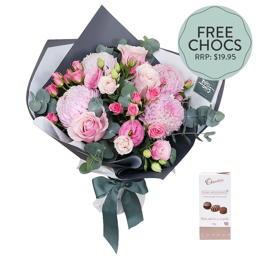 Soft Pink Mixed with FREE Chocs