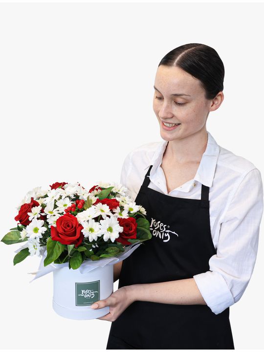 Cherry Hatbox Flowers