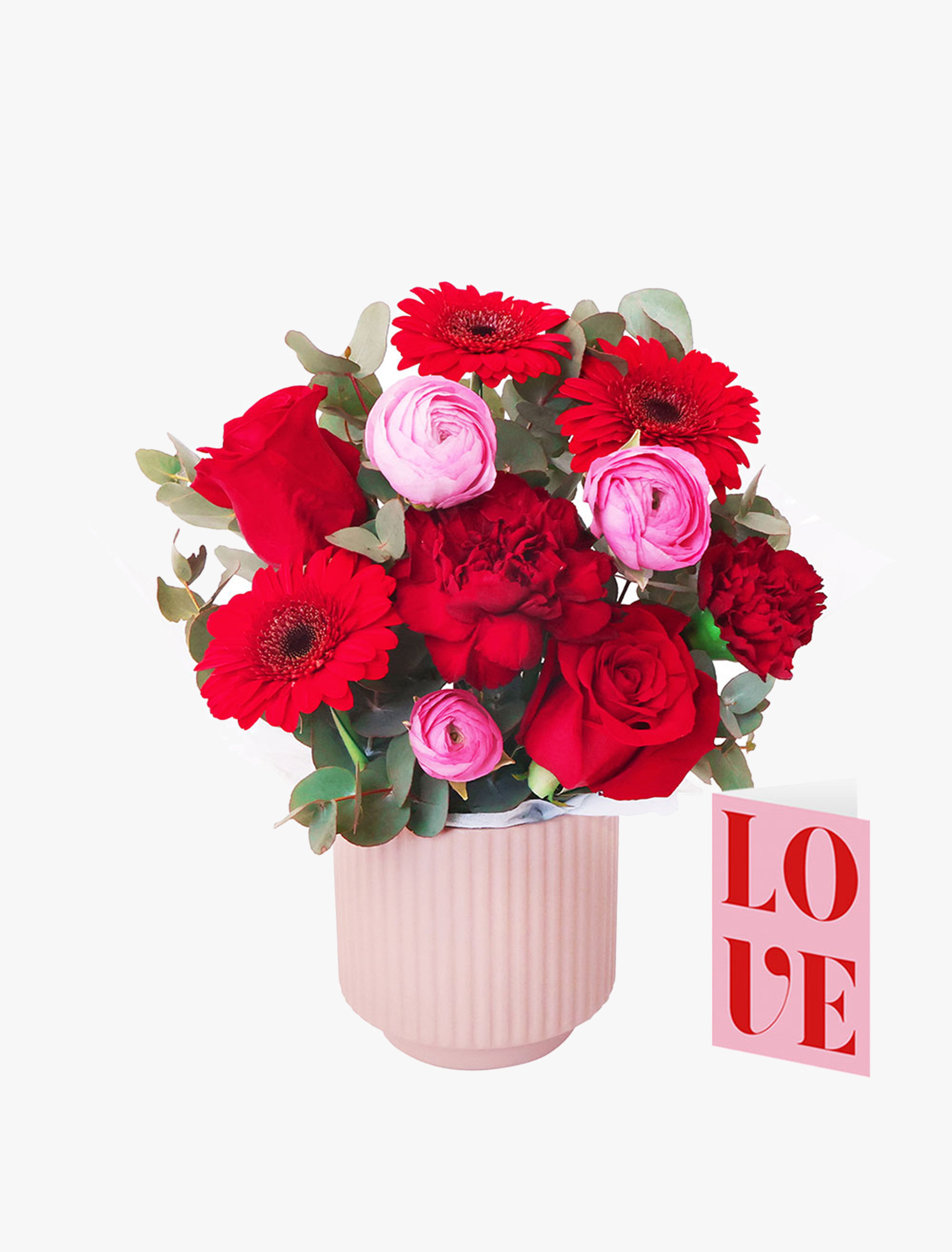 Afterglow Posy with Love Card