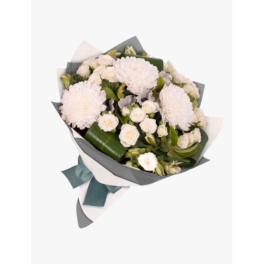 Elegant Bouquet in White & Green