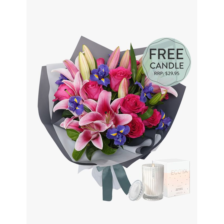 Exquisite Bouquet with FREE Candle