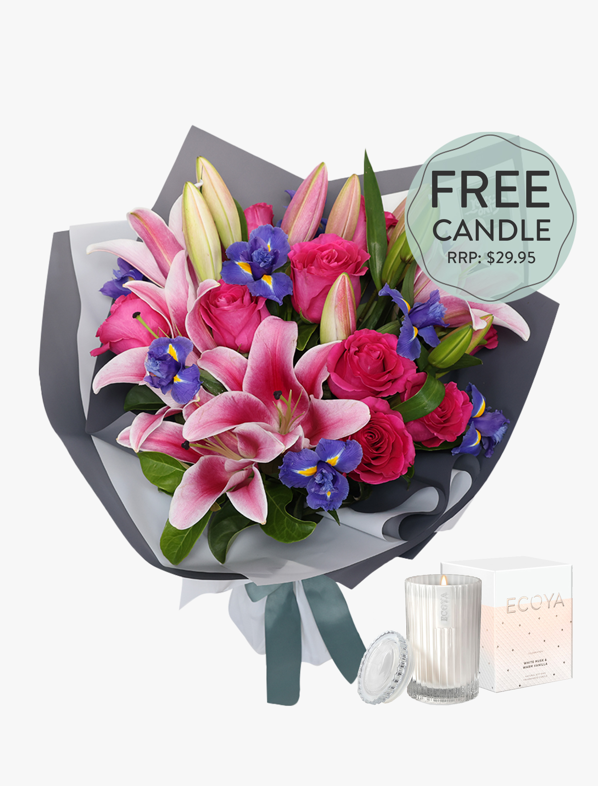 Exquisite Bouquet with FREE Candle
