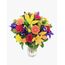 Joyful Bouquet in Vase Flowers