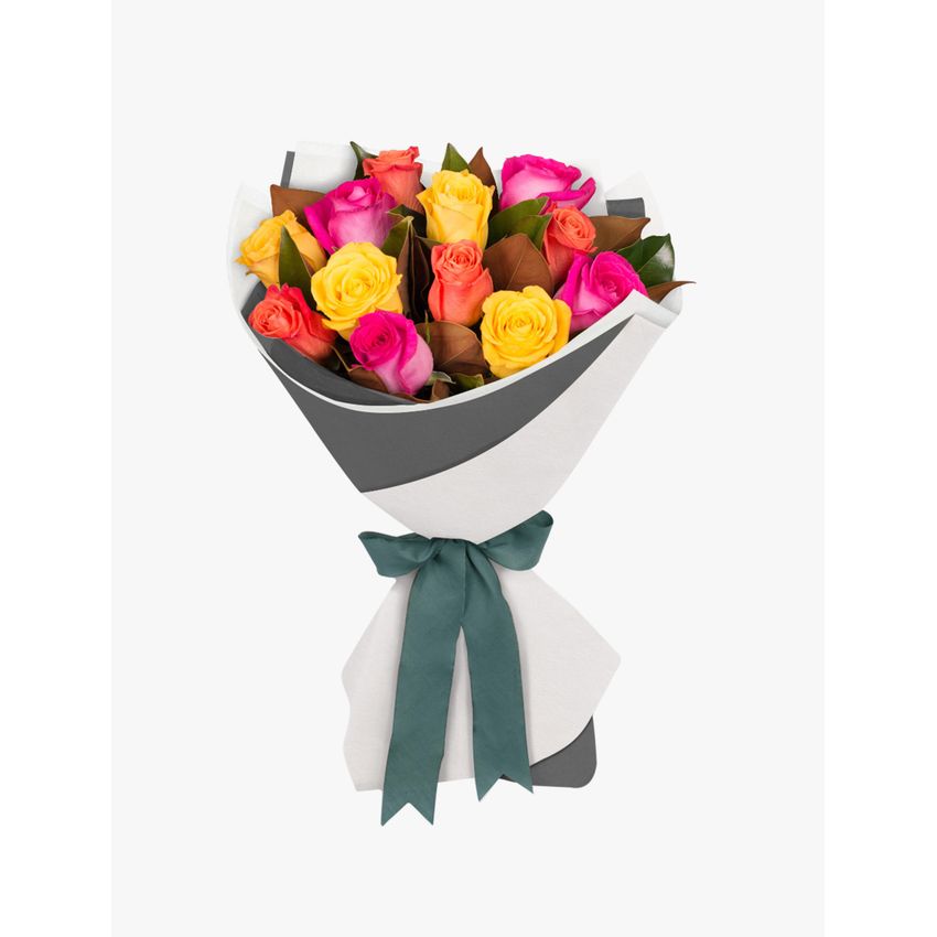 Long Stemmed Rose Bouquet Mixed 12