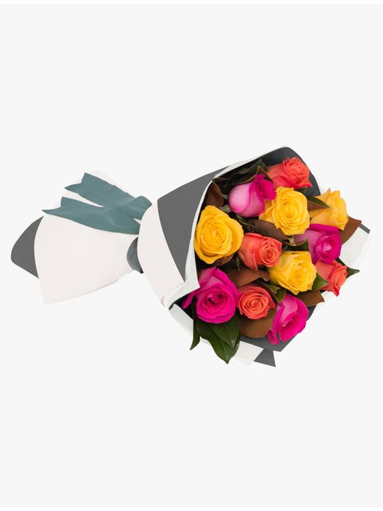 Long Stemmed Rose Bouquet Mixed 12 Flowers