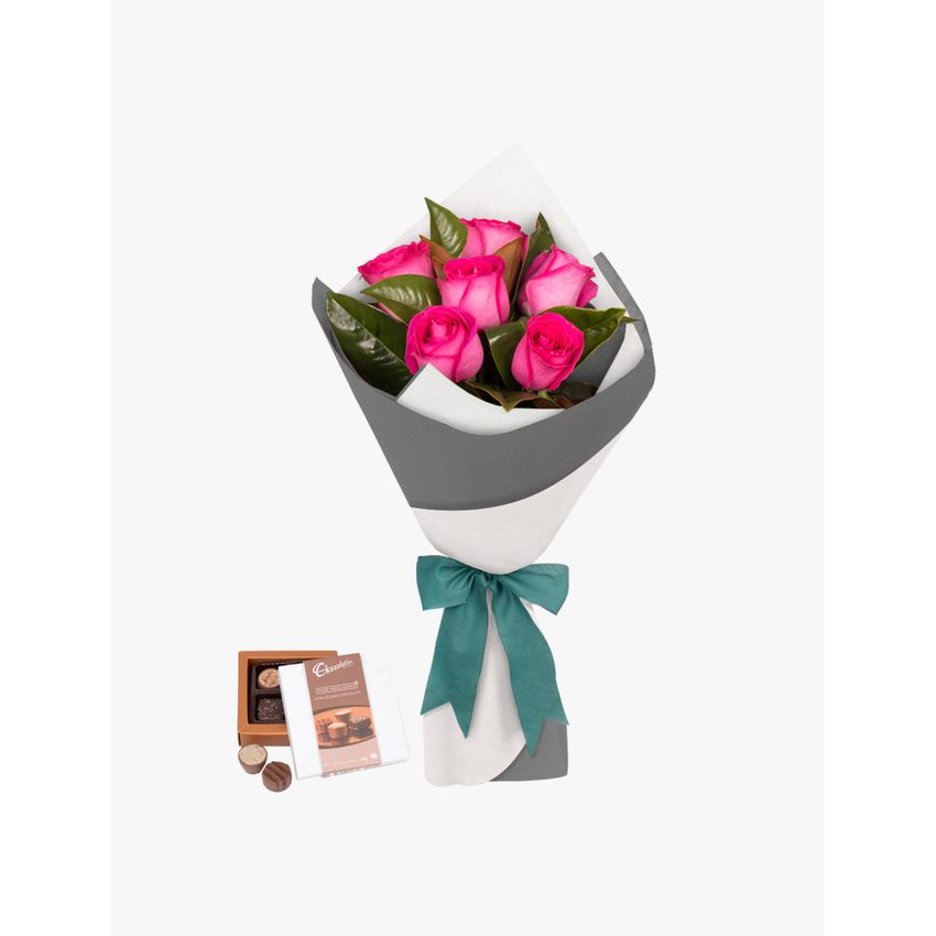 Long Stemmed Rose Bouquet Pink 6