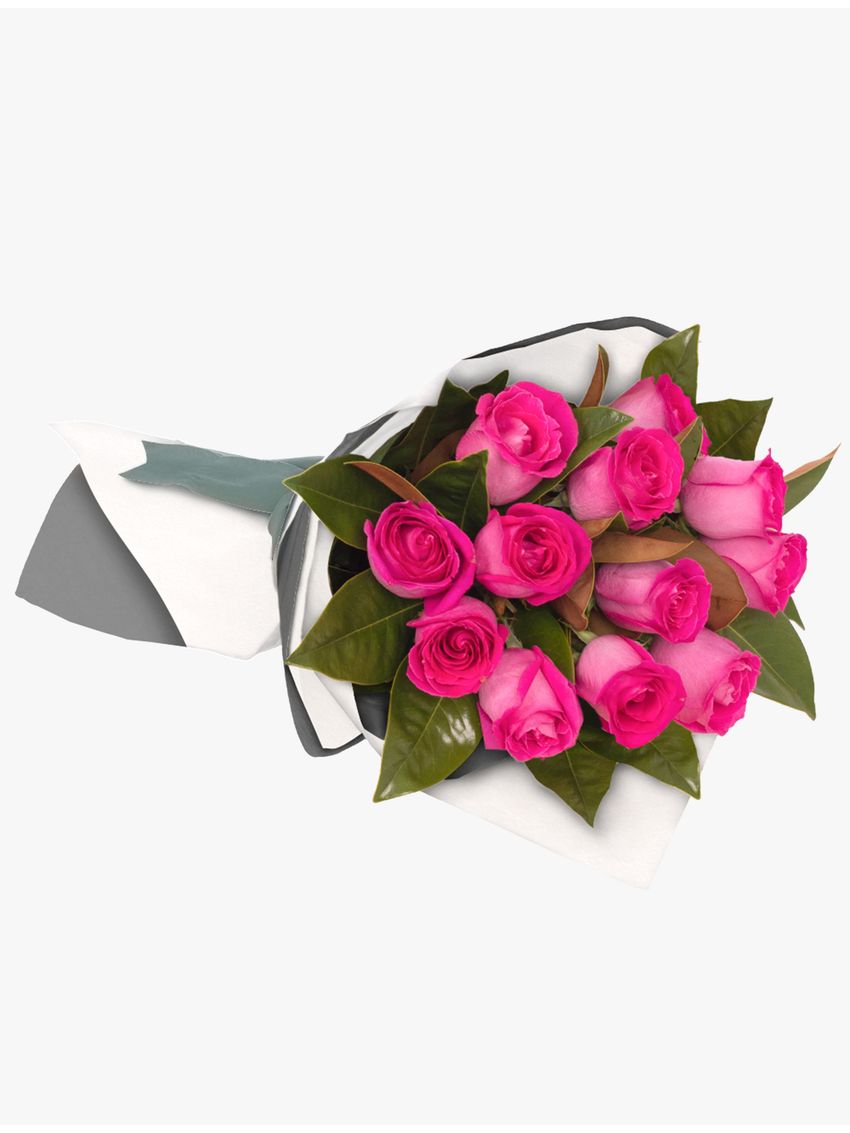 Long Stemmed Rose Bouquet Pink 12