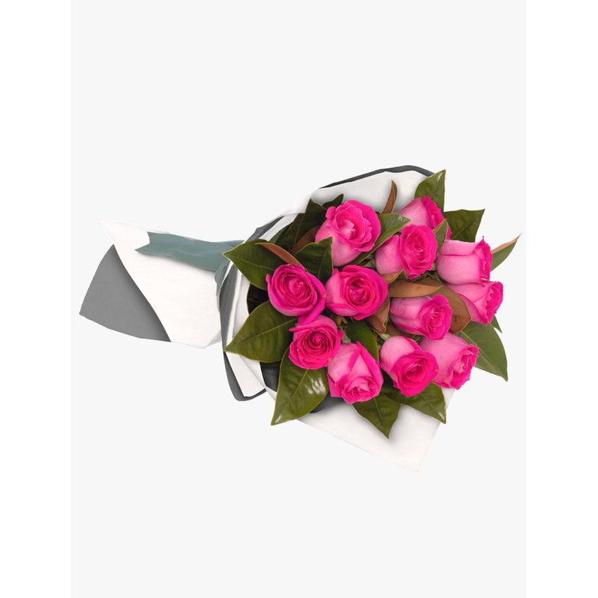 Long Stemmed Rose Bouquet Pink 12