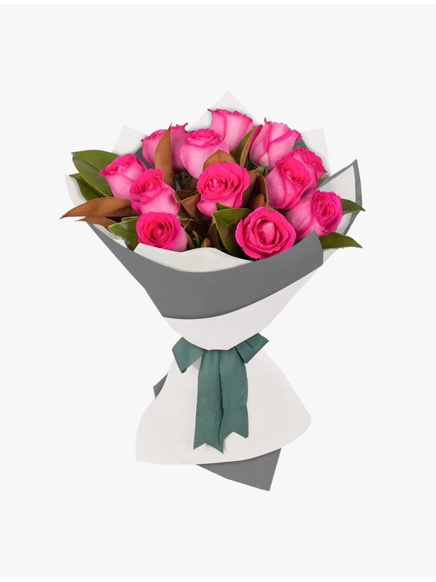 Long Stemmed Rose Bouquet Pink 12