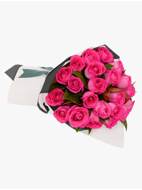 Long Stemmed Rose Bouquet Pink 24 Flowers