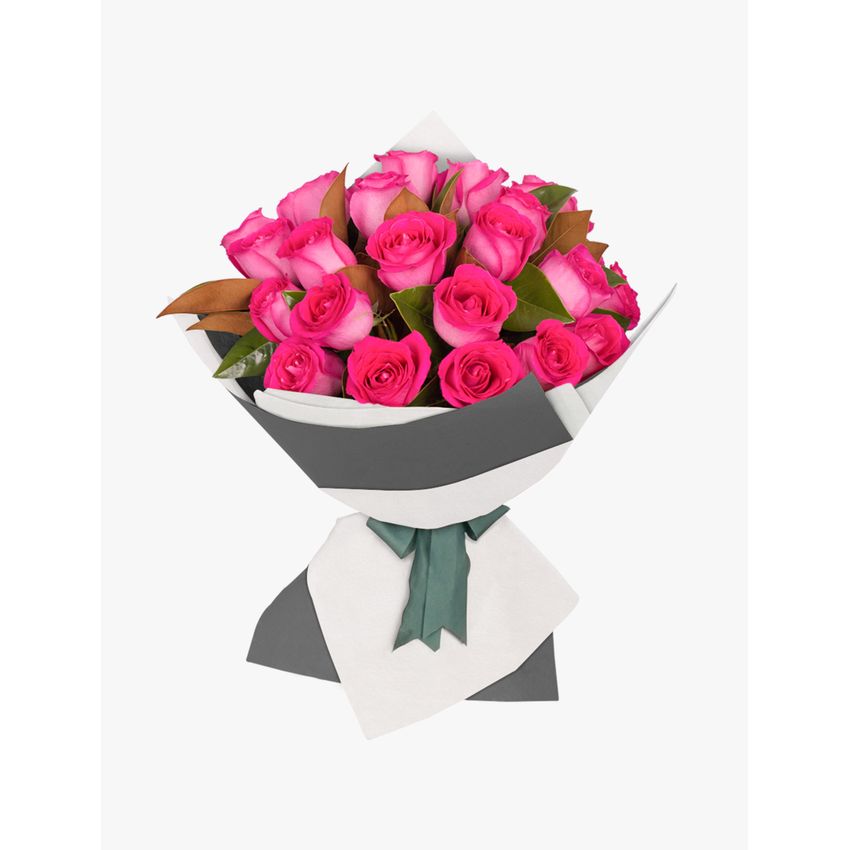 Long Stemmed Rose Bouquet Pink 24