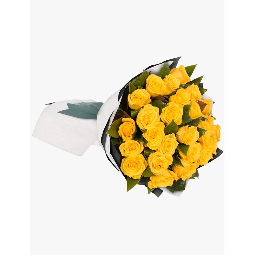 Long Stemmed Rose Bouquet Yellow 24