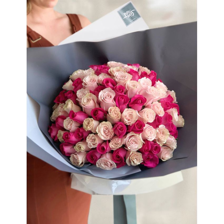 Lucky 99 Roses Bouquet Pink