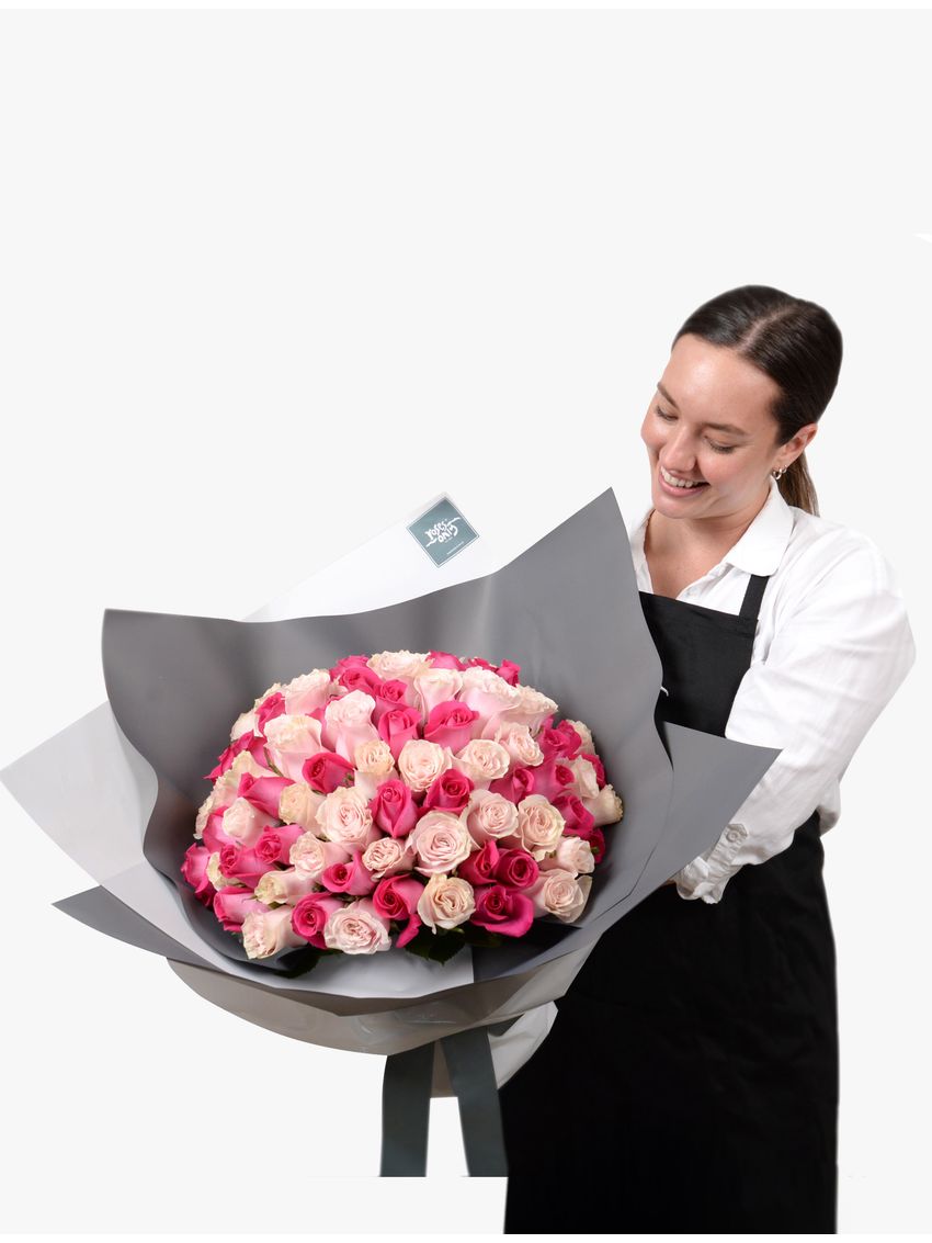 Lucky 99 Roses Bouquet Pink
