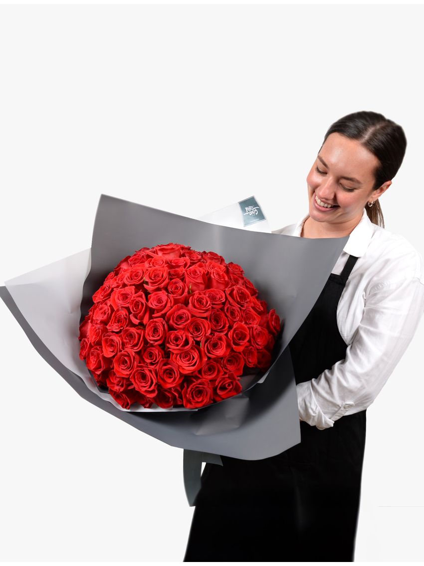 Lucky 99 Roses Bouquet Red