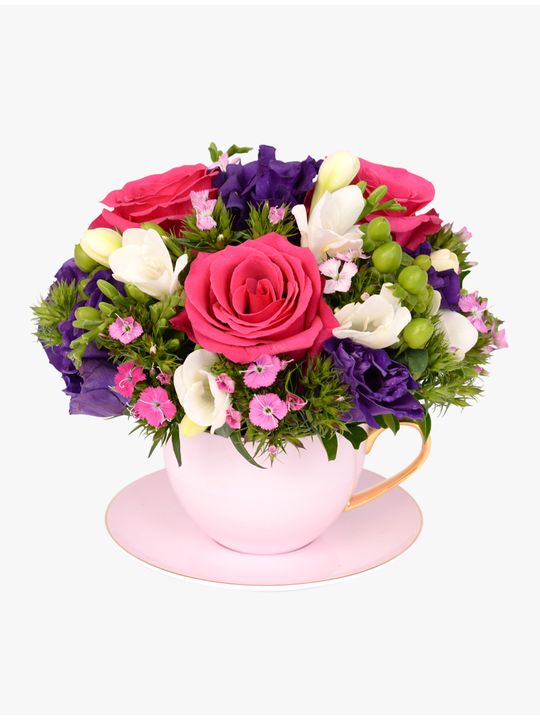 Secret Garden Tea Cup Flowers