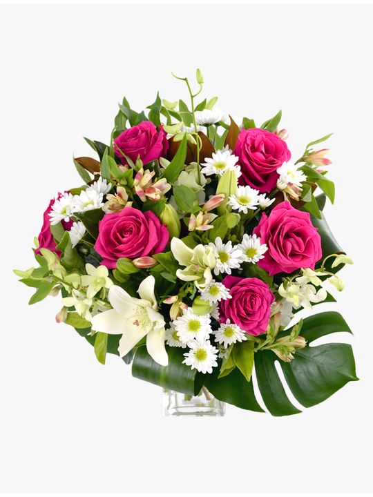 Stylish Arrangement in Vase Flowers