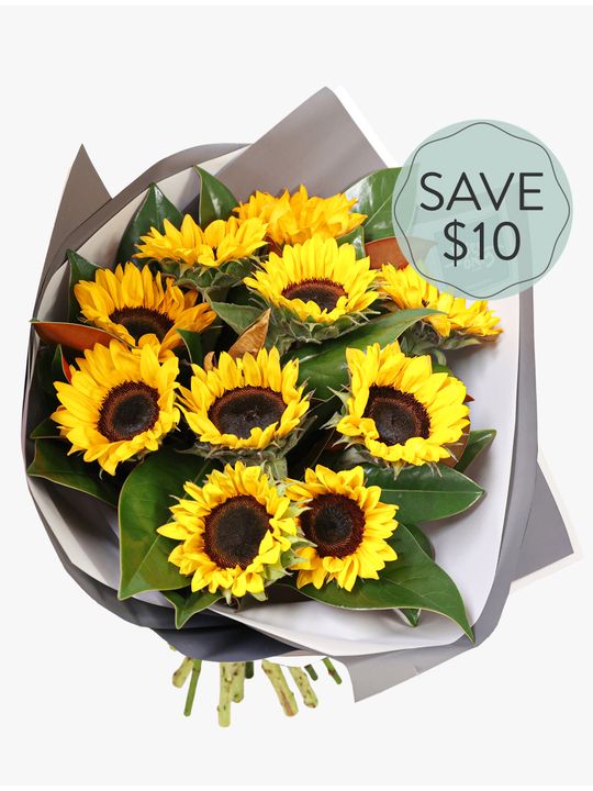 Sunflowers Bouquet 10 Special Flowers