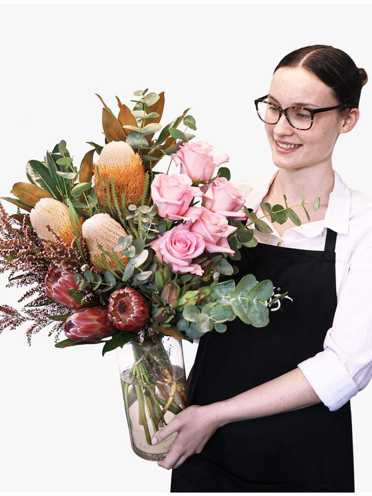 Sweet Natives in Vase Flowers