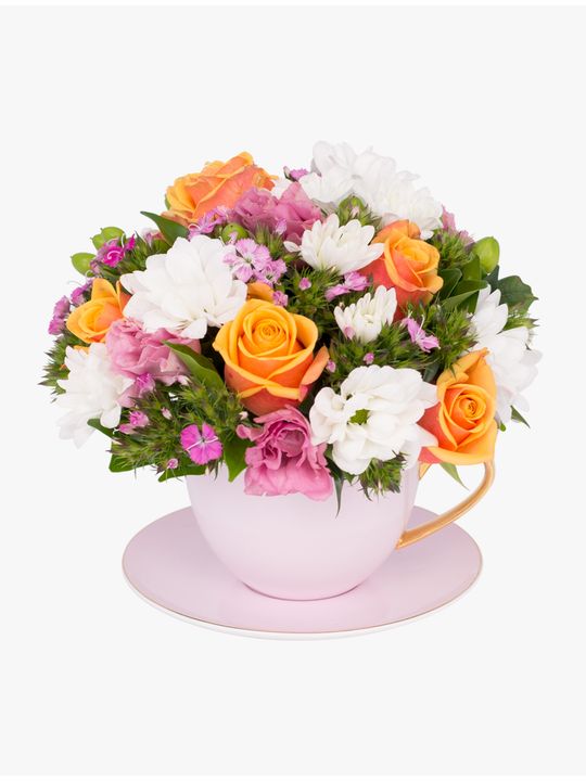 Sweet Pea Tea Cup Flowers