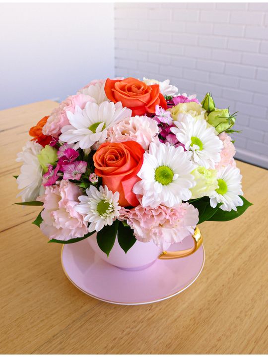 Sweet Pea Tea Cup Flowers