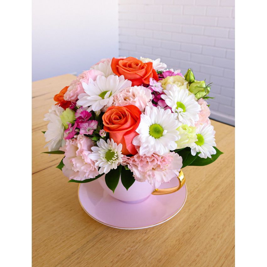 Sweet Pea Tea Cup