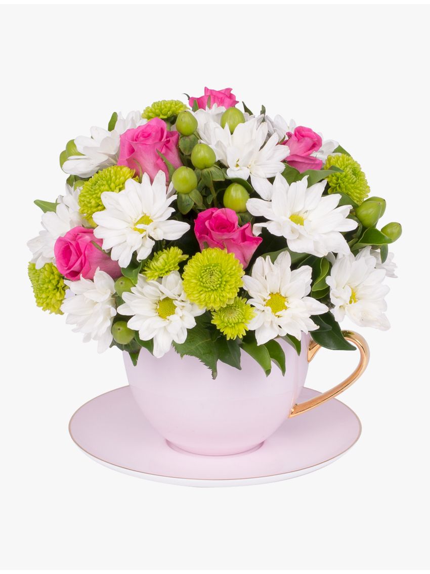 Pretty in Pink Tea Cup