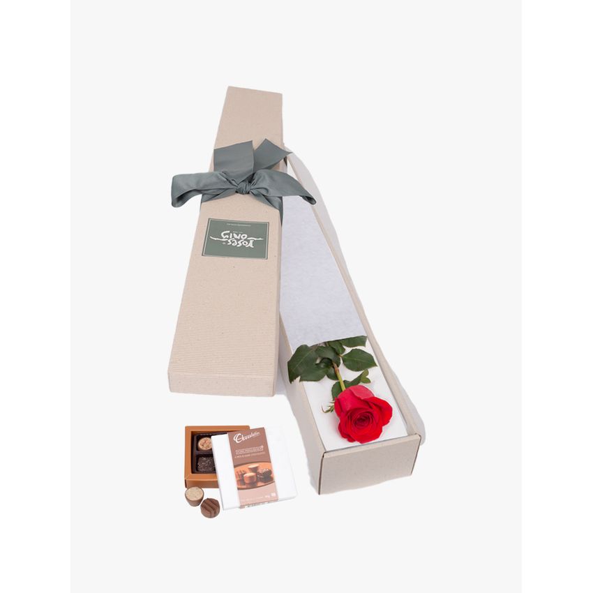 Red Rose & Chocolates Gift Box