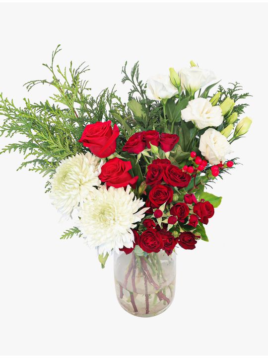 Ruby Bliss Petite in Vase Flowers