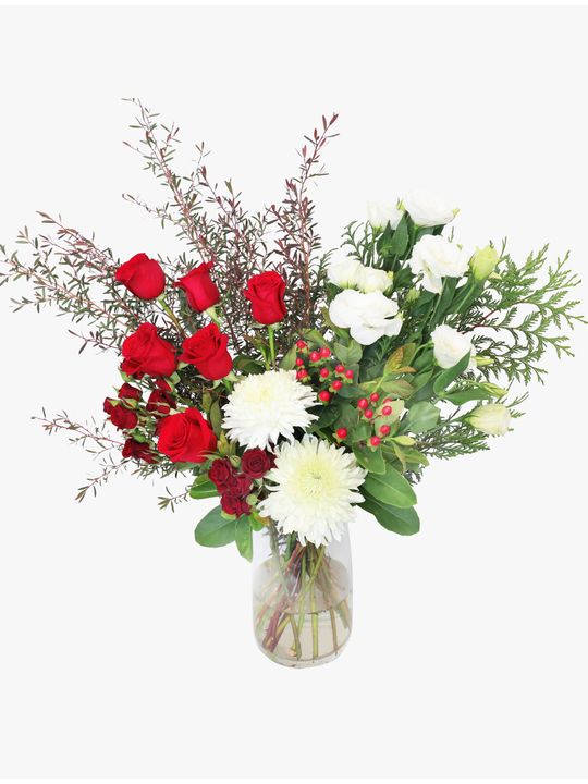 Ruby Bliss in Vase Flowers