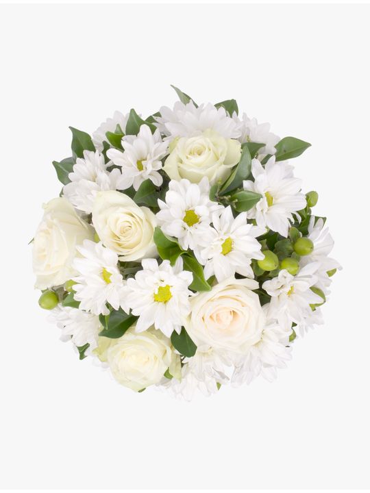 White Cottage Tea Cup Flowers