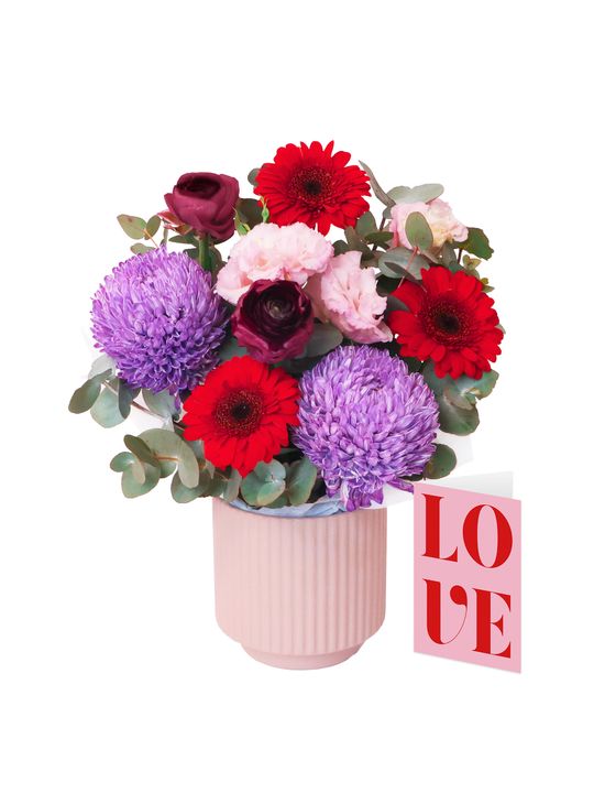 Twilight Posy with Love Card Flowers