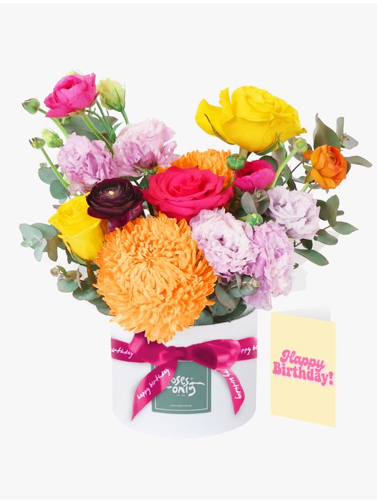 Vivid Pop Birthday Bundle Flowers