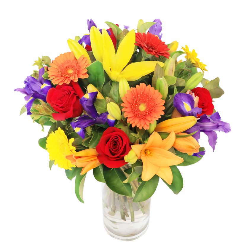Joyful Bouquet in Vase