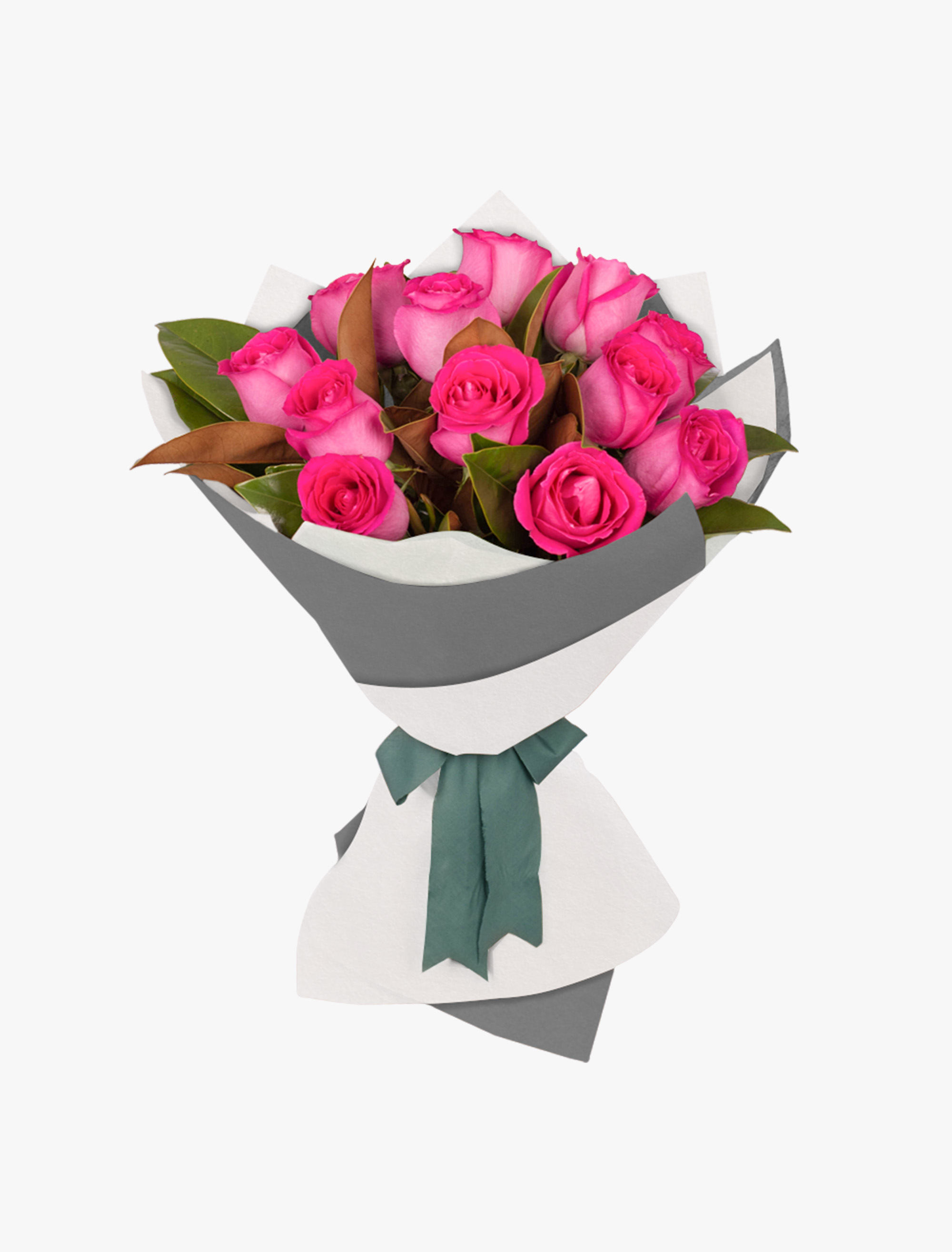 Long Stemmed Rose Bouquet Pink 12